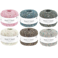 Creative Make it Tweed Yarn – 35% Viscose 35% Acrylic 30% Nylon, Lace Weight
