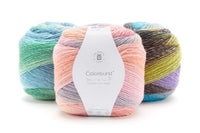 Colorburst Yarn – 65% Superwash Merino 35% Acrylic, Sport Weight