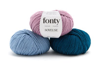 Fonty Soyeuse Yarn – 70% Merino Wool 30% Silk, Fingering Weight