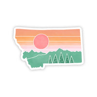 Orange sky Montana Sticker